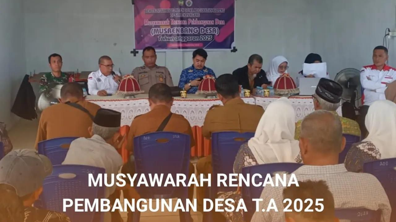 Musyawarah Rencana Pembangunan Desa Lempangang Tahun Anggaran 2025