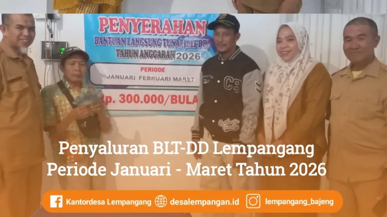 Penyaluran BLT-DD Lempangang Periode Januari - Maret 2026