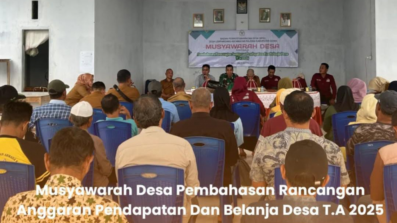 Musyawarah Desa Pembahasan Rancangan Anggaran Pendapatan Dan Belanja Desa T.A 2025