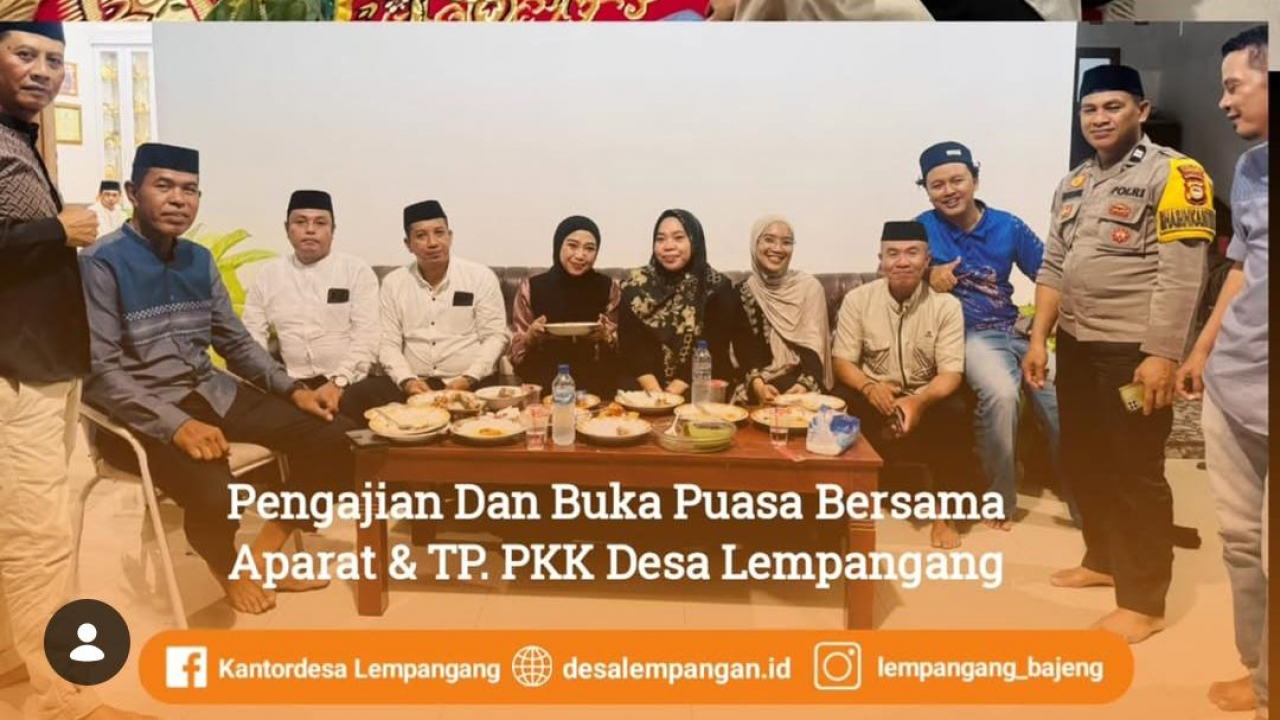 Pengajian Dan Puasa Bersama aparat dan TP PKK Desa Lempangang