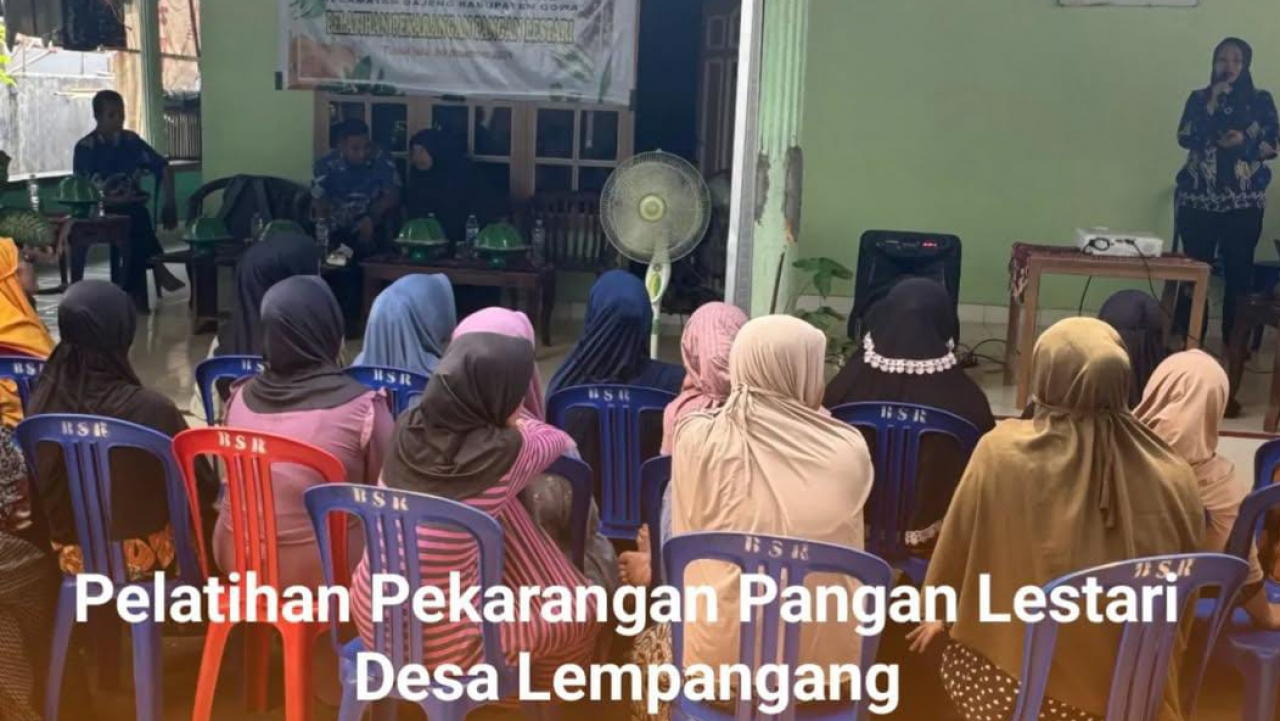 Pelatihan Pekarangan Pangan Literasi Desa Lempangang