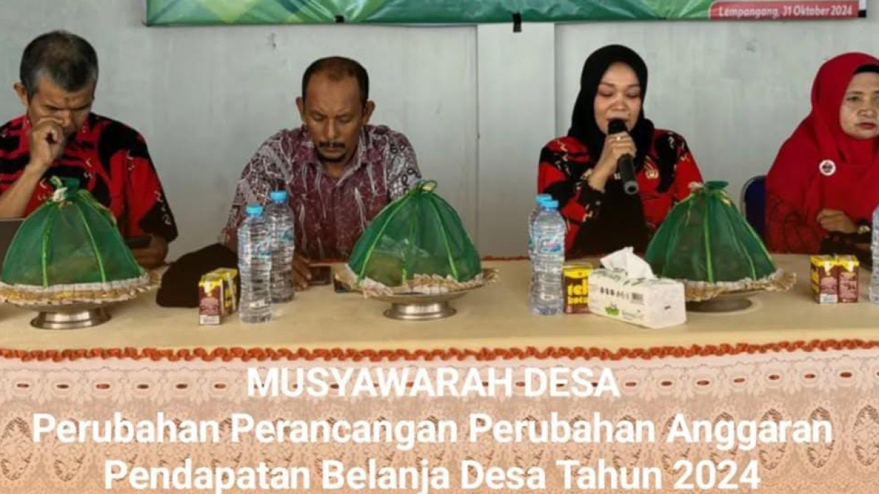 Musyawarah Desa Perubahan Perancangan Anggaran Pendapatan Belanja Desa Tahun 2024