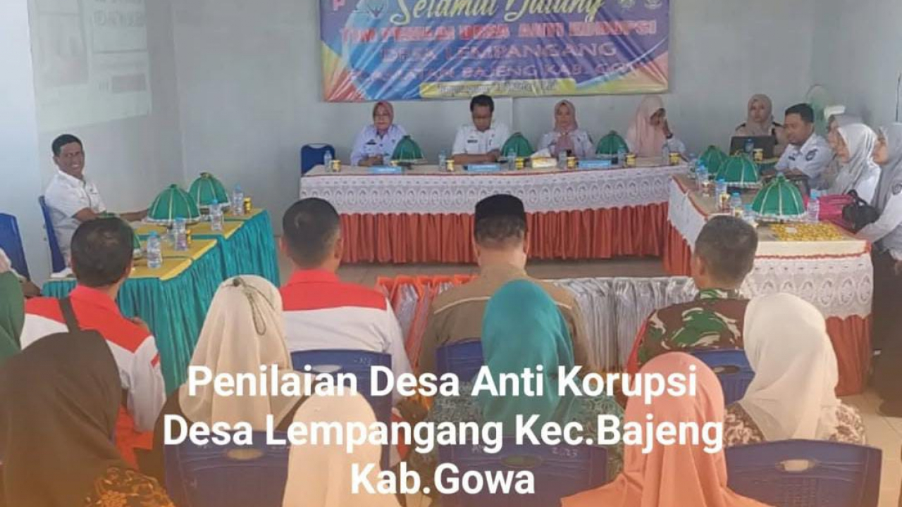 Penilaian Desa Anti Korupsi Desa Lempangang Kecamatan Bajeng Kabupaten Gowa