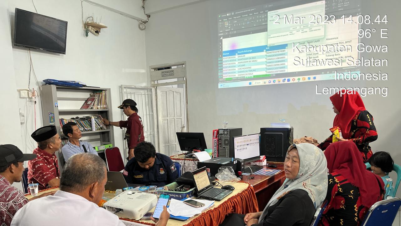 **Verifikasi Data Calon Penerima BLT Tahun 2023 di Desa Lempangang**