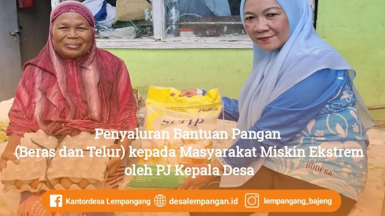 Penyaluran Bantuan Pangan Kepada Masyarakat Miskin Ekstrem