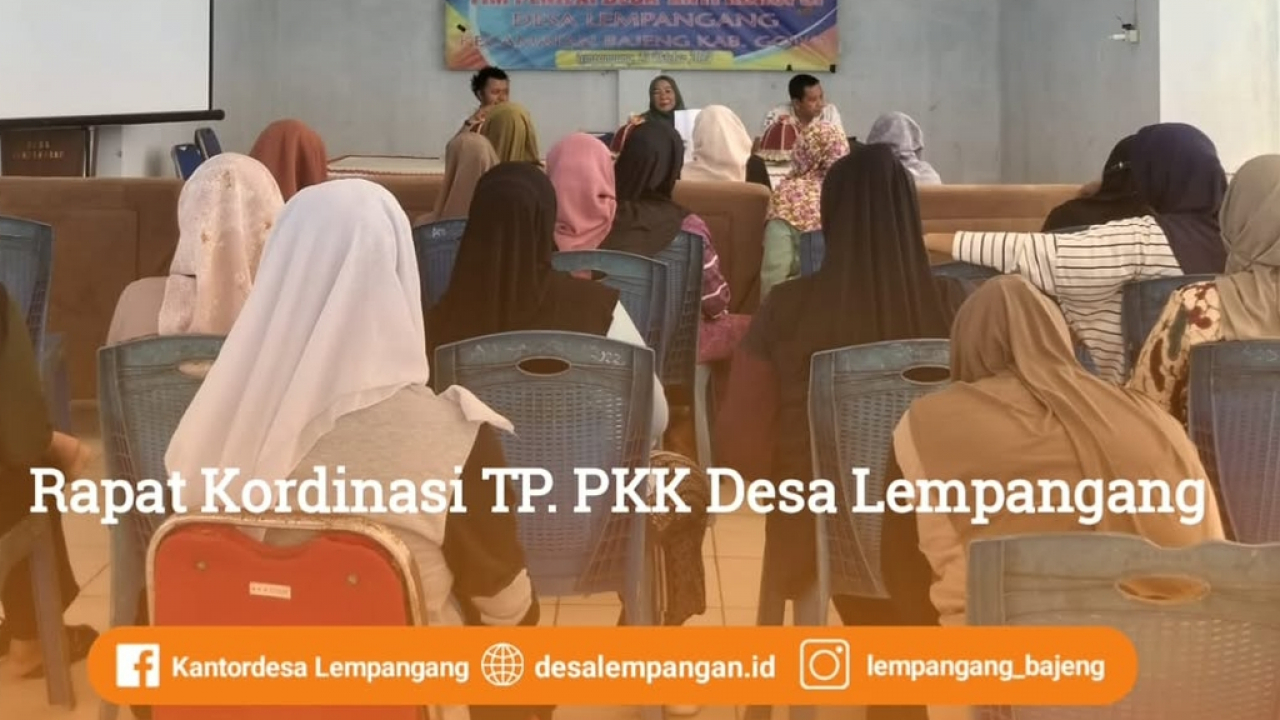 Rapat Koordinasi TP PKK Desa Lempangang