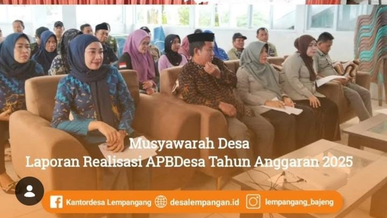 Musyawarah Desa Laporan Realisasi APBDesa Tahun 2025