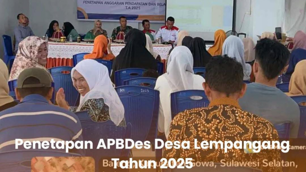 Penetapan APBDes Desa Lempangang Tahun 2025