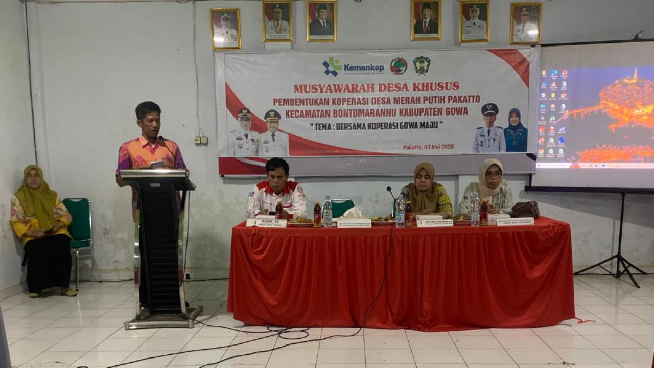 Musyawarah Desa Pakatto: Pembentukan Koperasi Desa "Merah Putih"