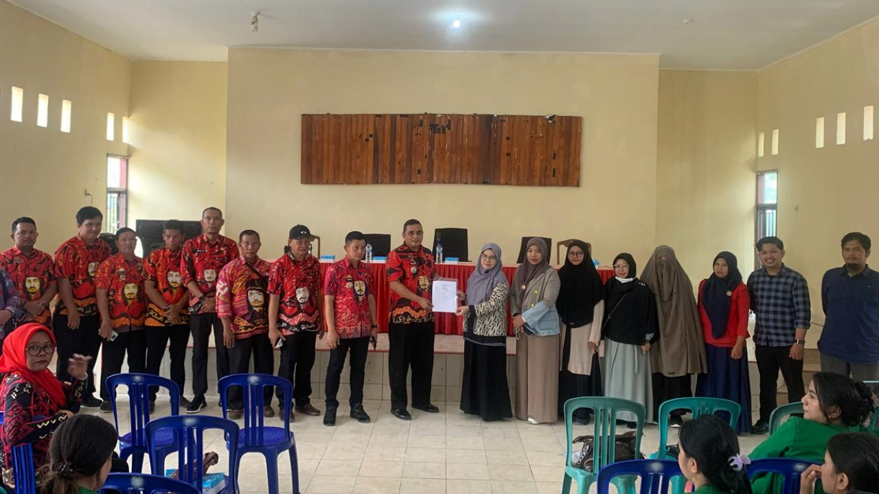 Penerimaan Mahasiswa KKN Universitas Megareski di Desa Pakatto