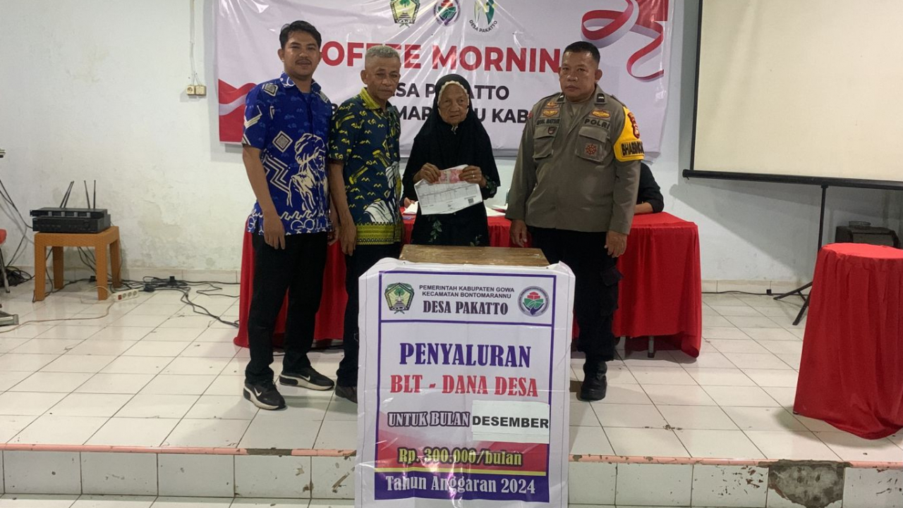 Penyaluran BLT Dana Desa Desember 2024 di Desa Pakatto