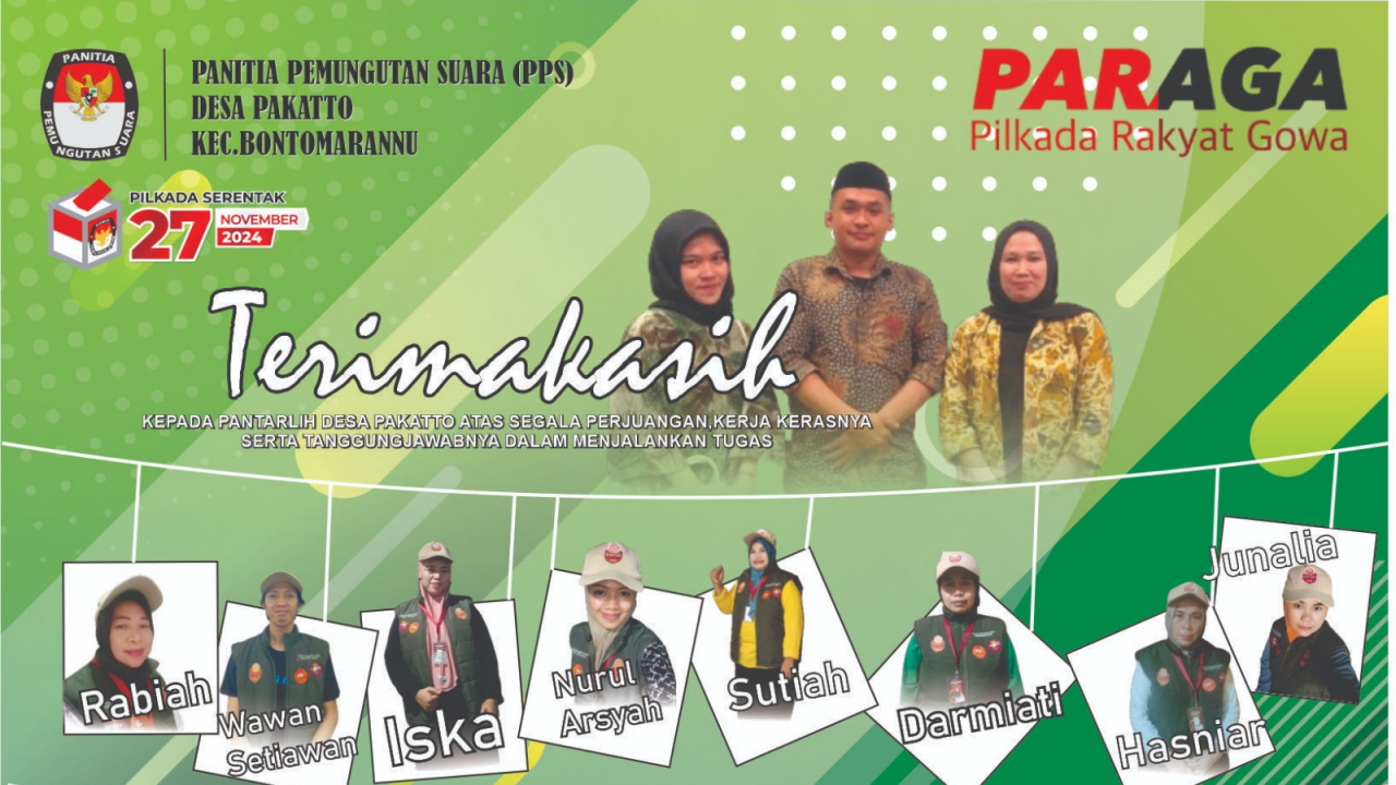 TERIMAKASIH PANTARLI DESA PAKATTO