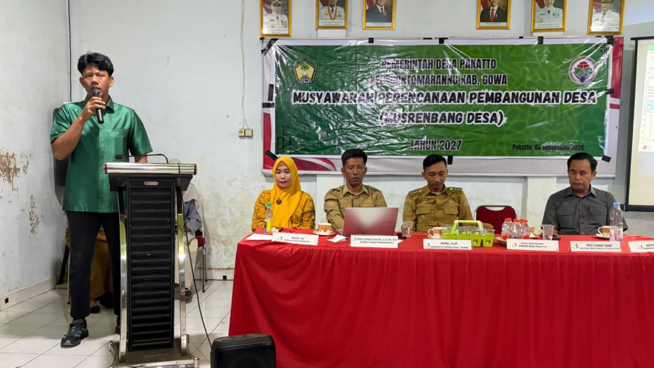 Pemerintah Desa Pakatto Gelar Musrenbang, Fokus pada 4 Bidang Prioritas Pembangunan