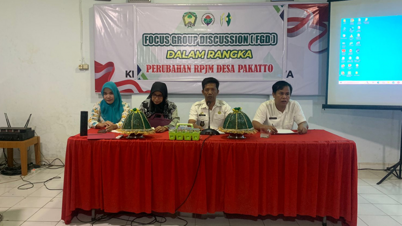 FOCUS GROUP DISCUSSION (FGD) DALAM RANGKA PERUBAHAN RPJMD DESA PAKATTO.