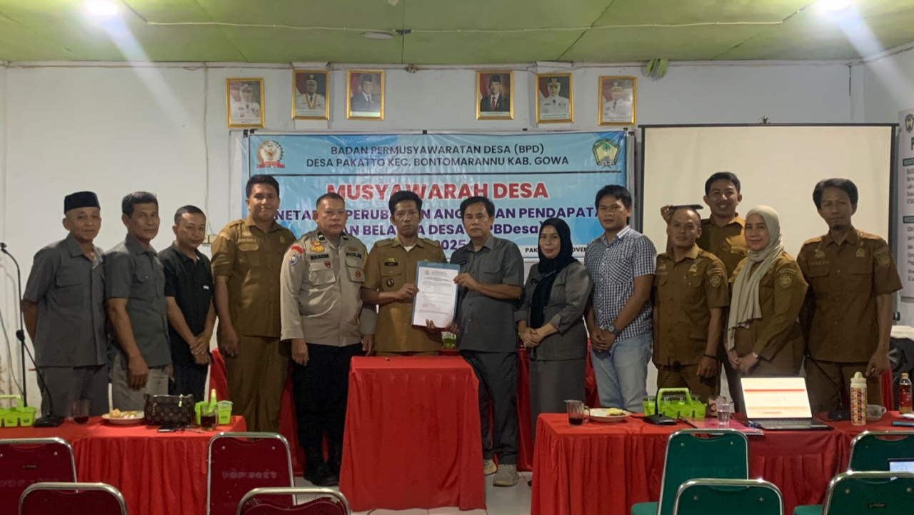 Musyawarah Desa Pakatto Sahkan APBDesa Tahun Anggaran 2025