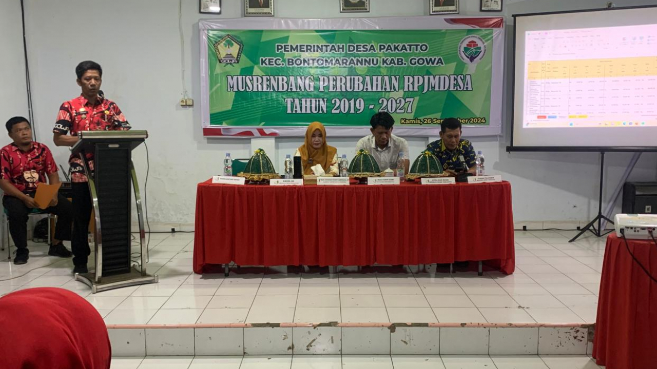 MUSRENBANG DESA PAKATTO ATAS PERUBAHAN RPJMDES TAHUN 2019-2027