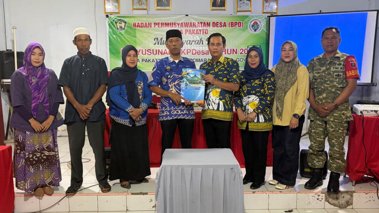 Musyawarah Desa Penyusunan RKP Desa Pakatto Tahun Anggaran 2027