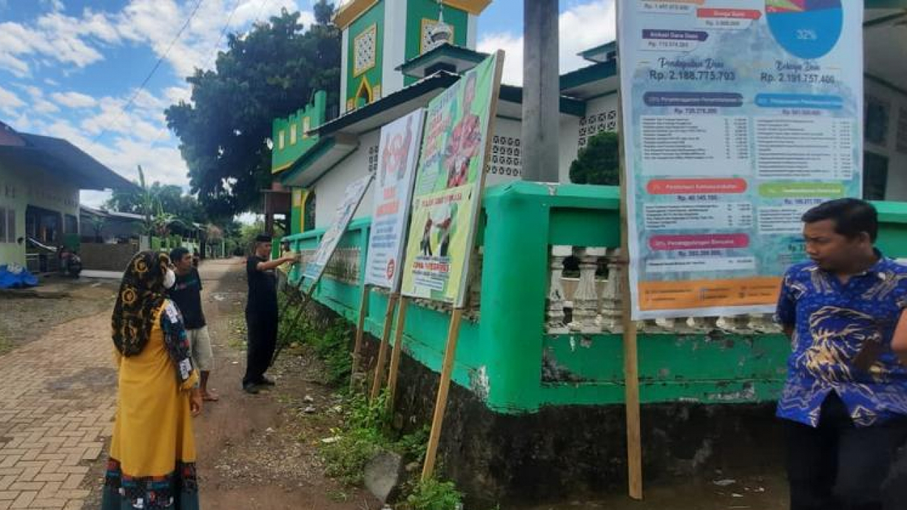 SPANDUK INFORMASI PROGRAM  DI DUSUN DESA PAKATTO