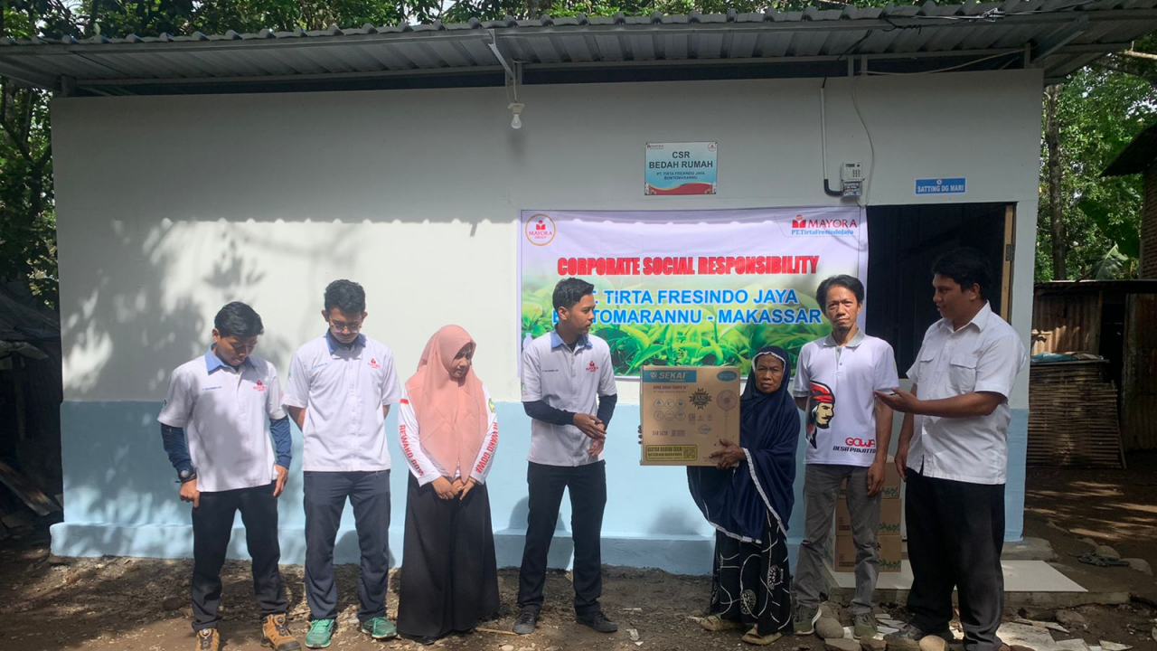 Program Bedah Rumah CSR PT Tirta Fresindo Jaya Berikan Hunian Layak bagi Warga Dusun Lantebung Desa Pakatto
