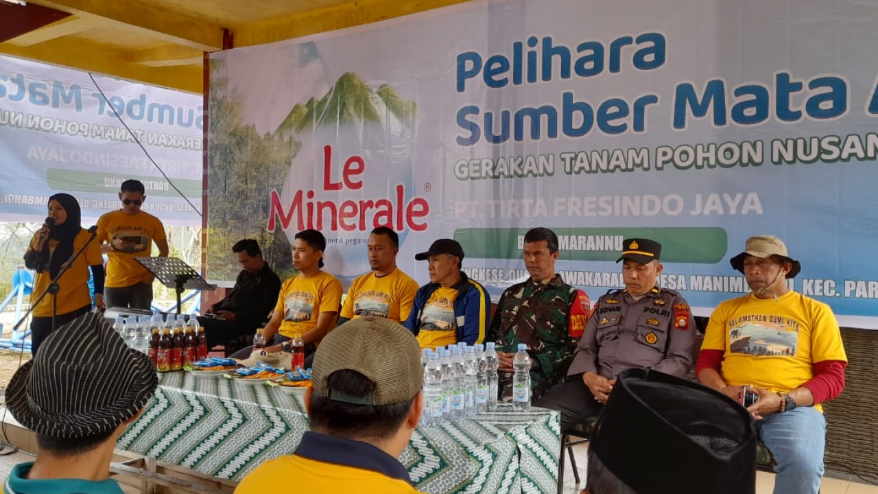 KASIH PEMERINTAHAN MENGHADIRI PENANAMAN  1.000 POHON YANG DI SELENGGARAKAN OLEH MAYORA GROUP