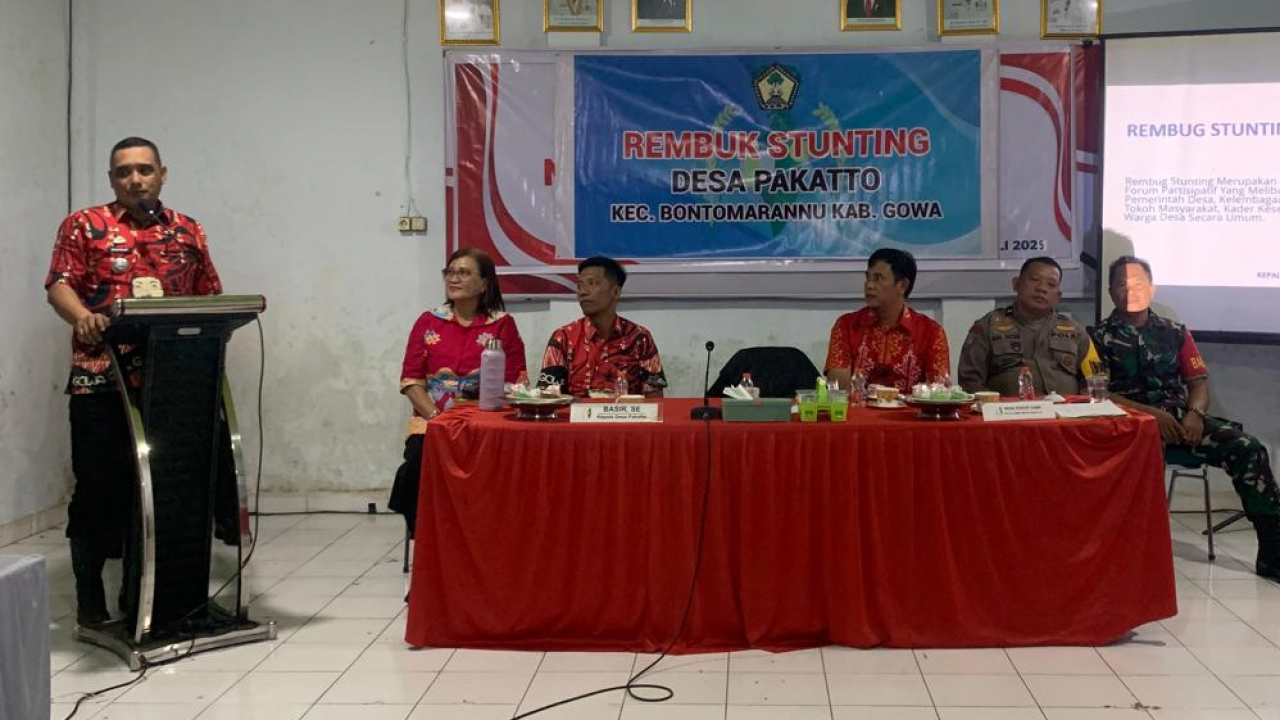 Rembuk Stunting 2025 di Desa Pakatto