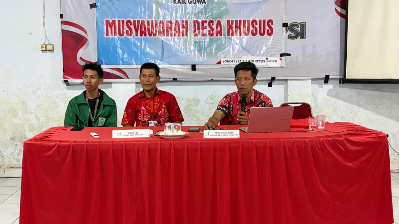 Penerimaan Mahasiswa KKN UIN Alauddin Makassar Angkatan ke-79 di Desa Pakatto