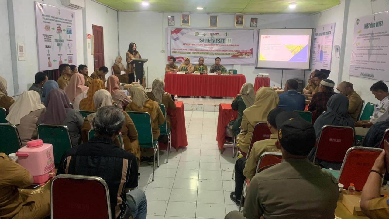 SITE VISITE II PENGUKURAN TINGKAT KEMATANAGAN PENGADAAN BARANG/JASA DI DESA