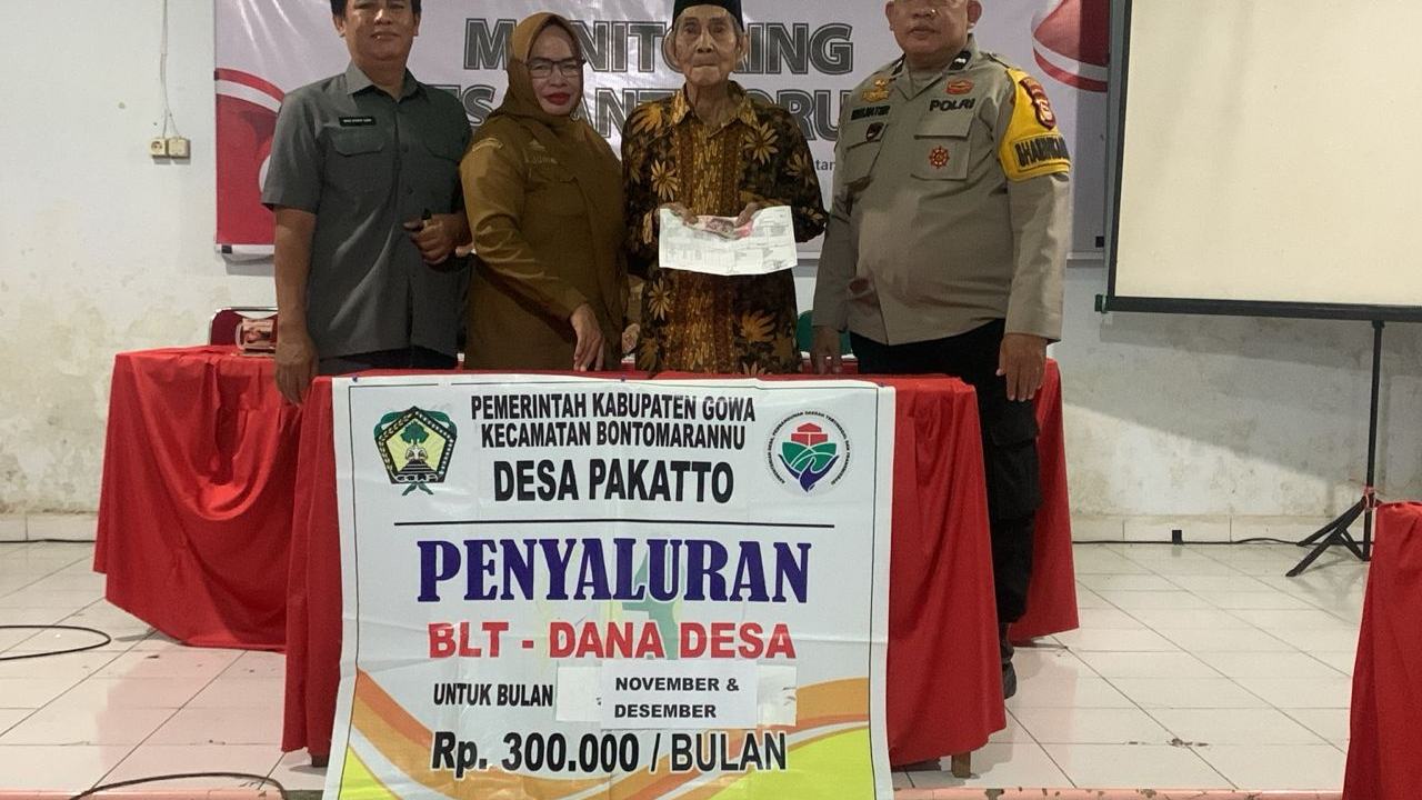 BLT Dana Desa Pakatto November-Desember Tahun 2025 Tersalurkan