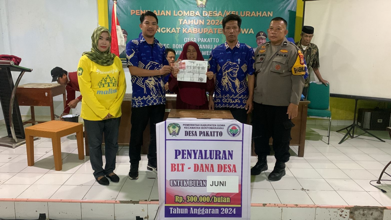 PENYALURAN BANTUAN BANTUAN LANGSUNG TUNAI BULAN JUNI TAHUN ANGGRAN 2024