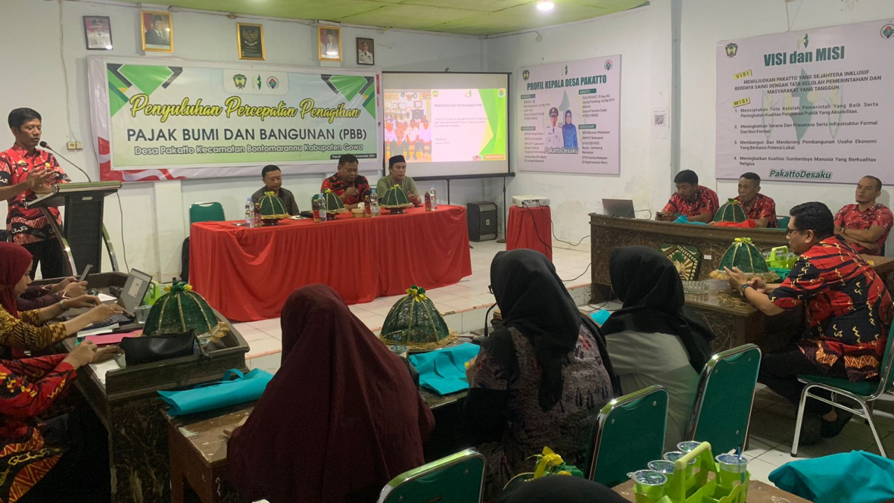 Penyuluhan Percepatan Penagihan PBB di Desa Pakatto