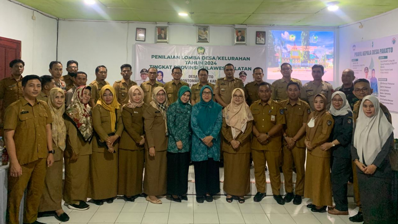 PENILAIAN LOMBA DESA/KELURAHAN DI DESA PAKATTO TAHUN 2024 TINGKAT PROVINSI SULAWESI SELATAN