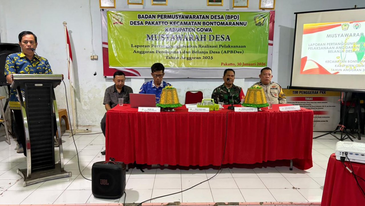 Musyawarah Desa Laporan Pertanggungjawaban Realisasi APBDes Tahun Anggaran 2025