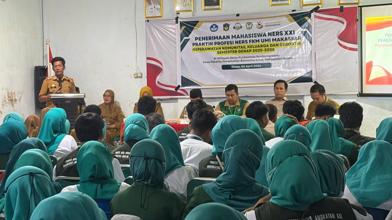 Penerimaan Mahasiswa KKG Ners UMI di Desa Pakatto