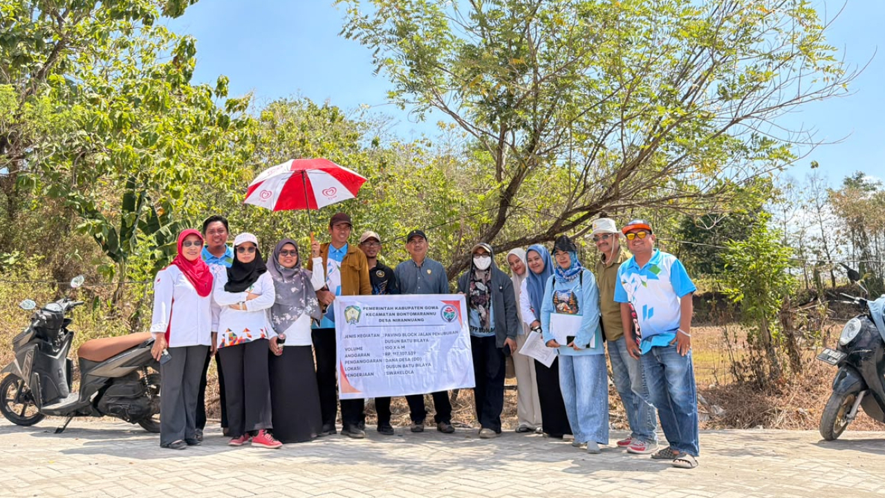 SERTIFIKASI KEGIATAN SAPRAS PAVING BLOCK JL PEKUBURAN DUSUN BATU BILAYA DESA NIRANNUANG T.A 2026