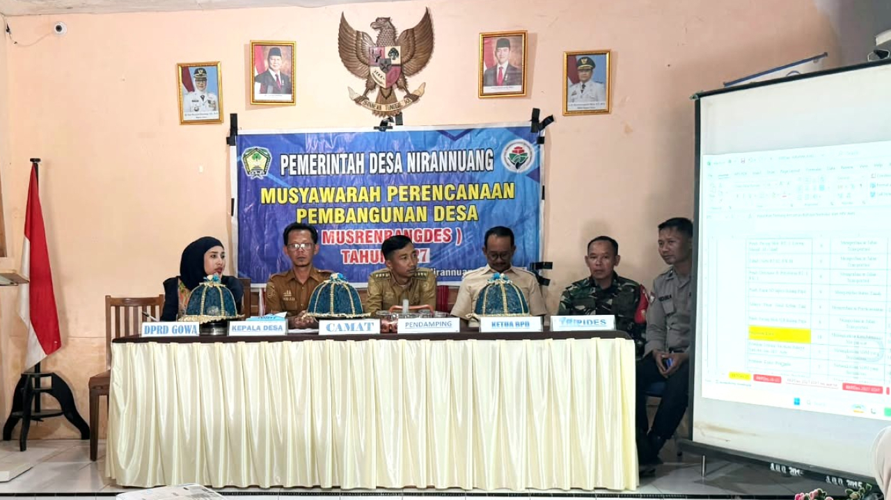Musrenbangdes Tahun Rencana 2027 Desa Nirannuang Sukses Digelar, Anggota DPRD Gowa Eka Arfiani dan Camat Bontomarannu Ilham Halim Kawal Aspirasi Warga