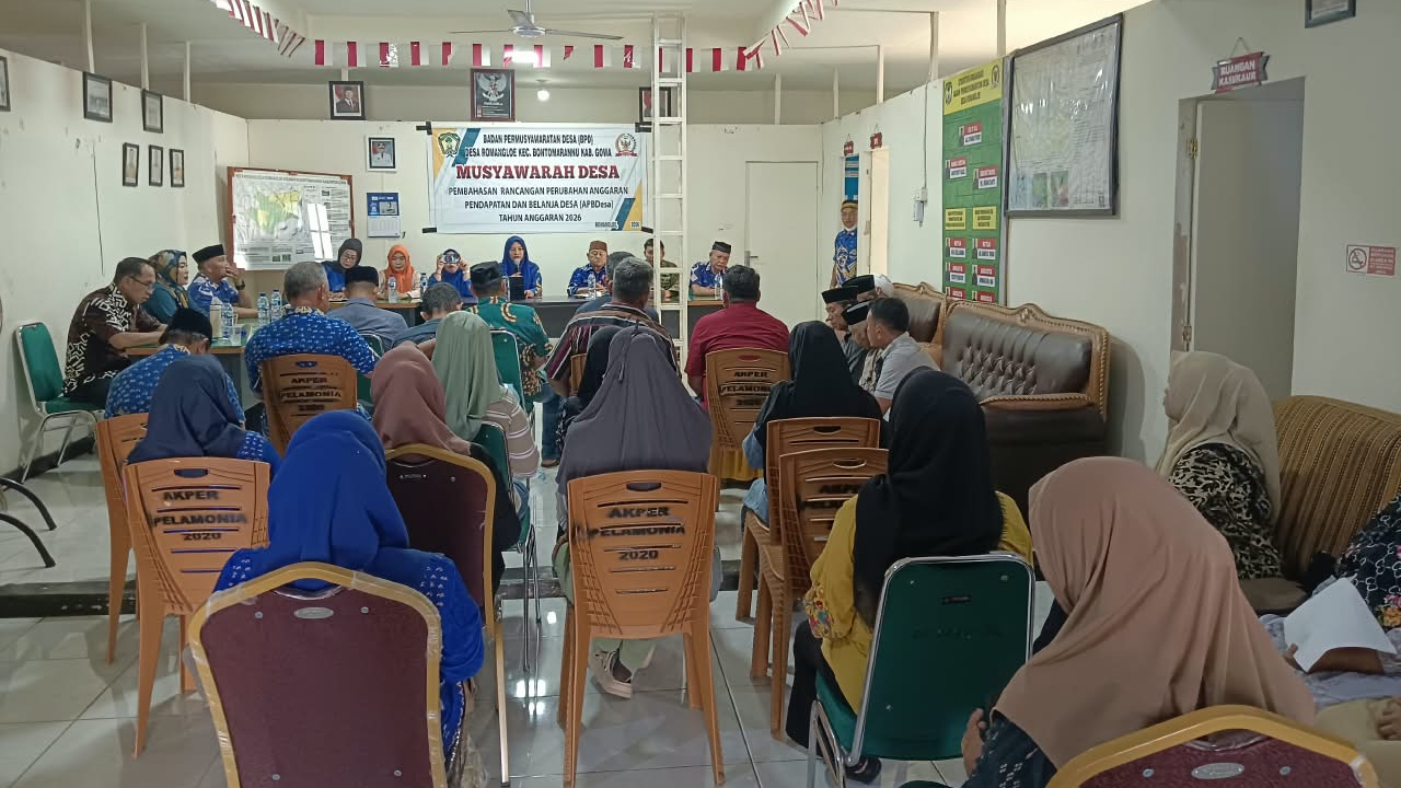 Musyawarah Desa Romangloe Bahas Rancangan Perubahan APBDesa 2026