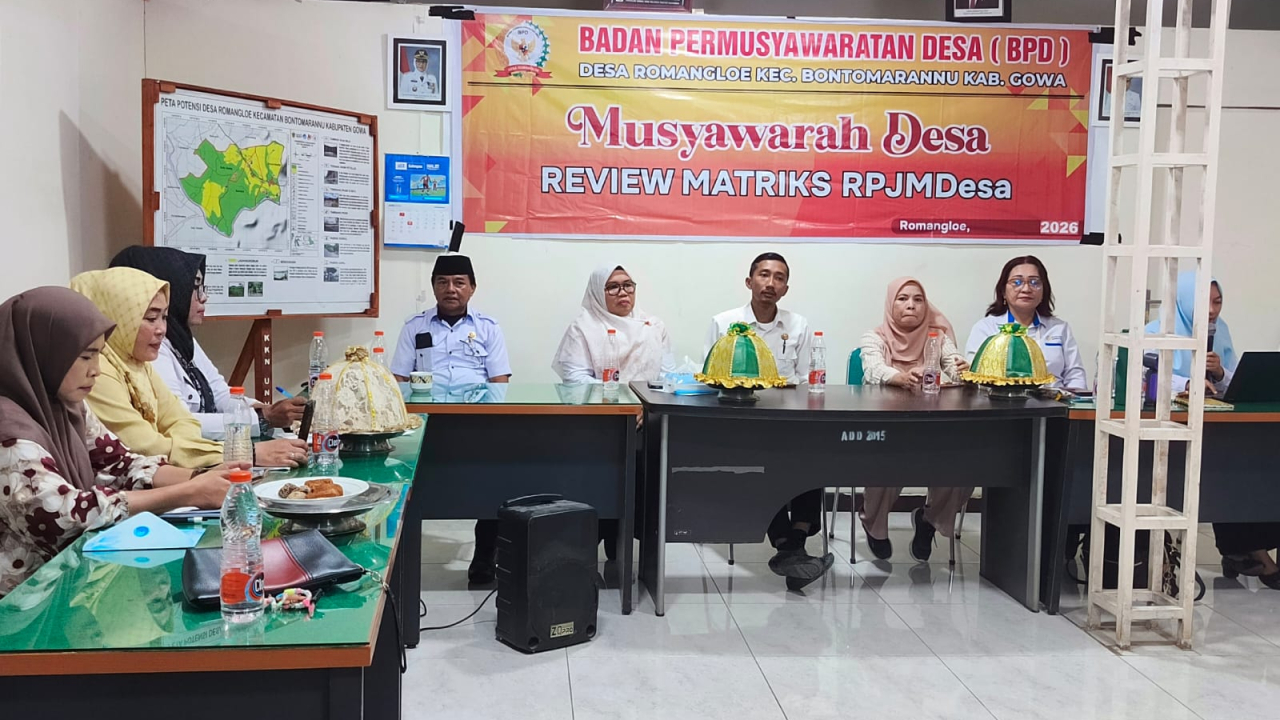 Review RPJMDesa Romangloe Gowa Fokus pada Pembangunan Warga