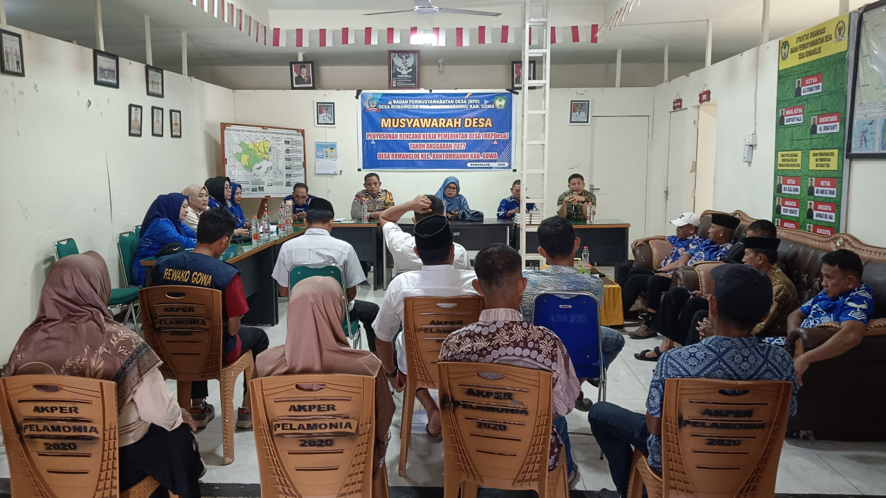 Musyawarah Desa Penyusunan Rencana Kerja Pemerintah Desa (RKPDesa) Tahun Anggaran2027