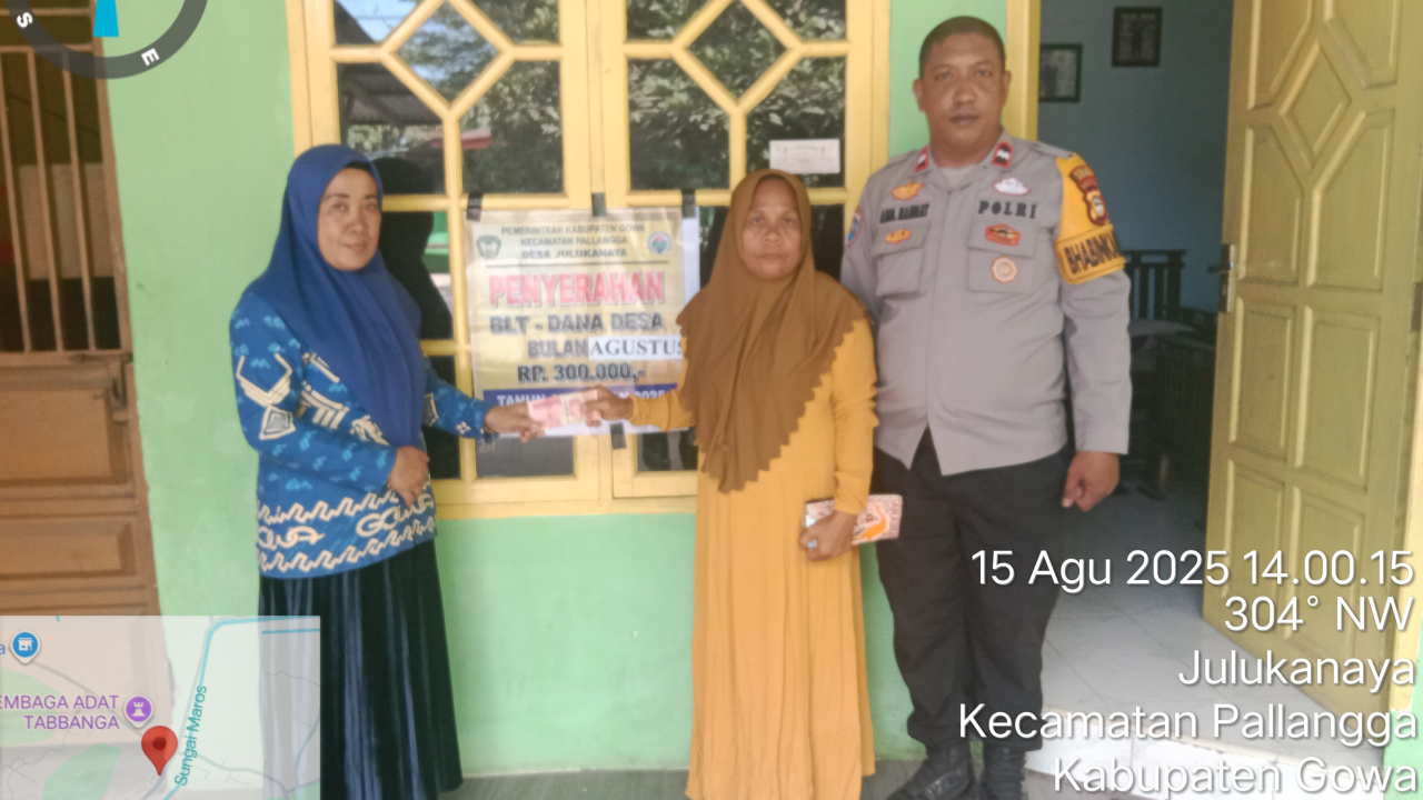 BLT Dana Desa Triwulan Pertama Tahun 2025 Cair di Desa Julukanaya