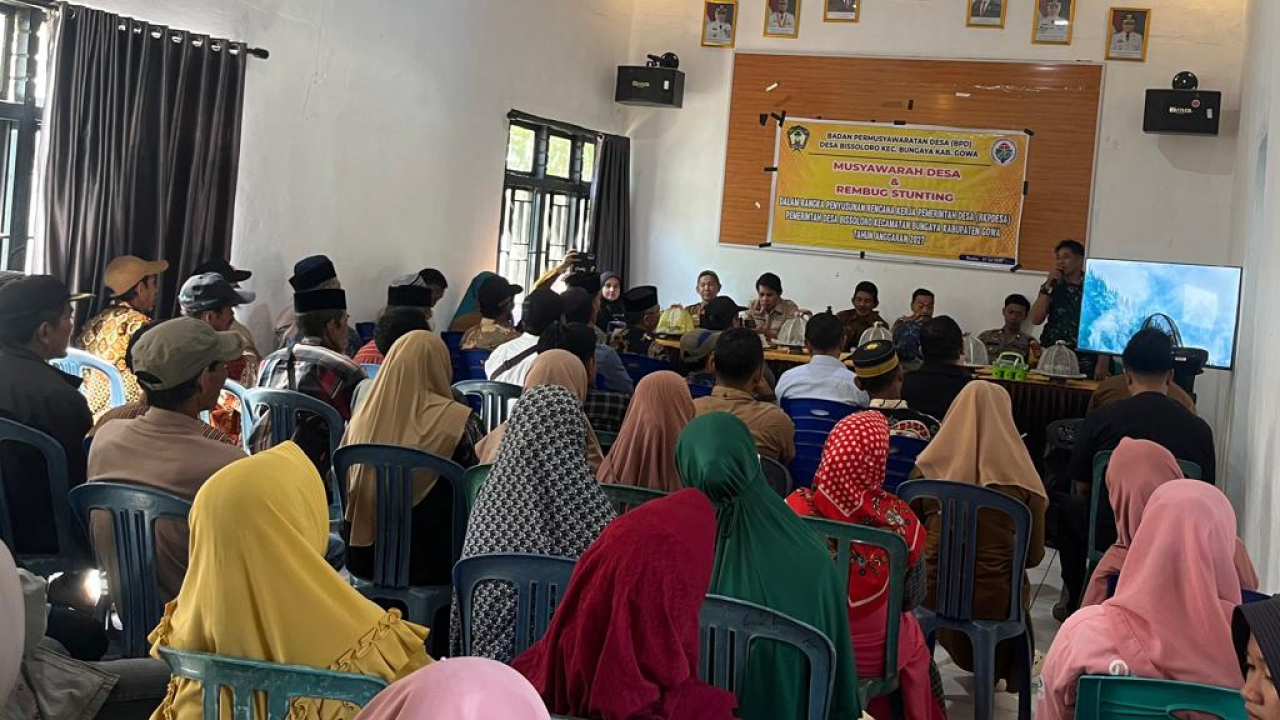 Penyusunan RKP Desa Bissoloro Tahun 2027 Fokus Rembuk Stunting