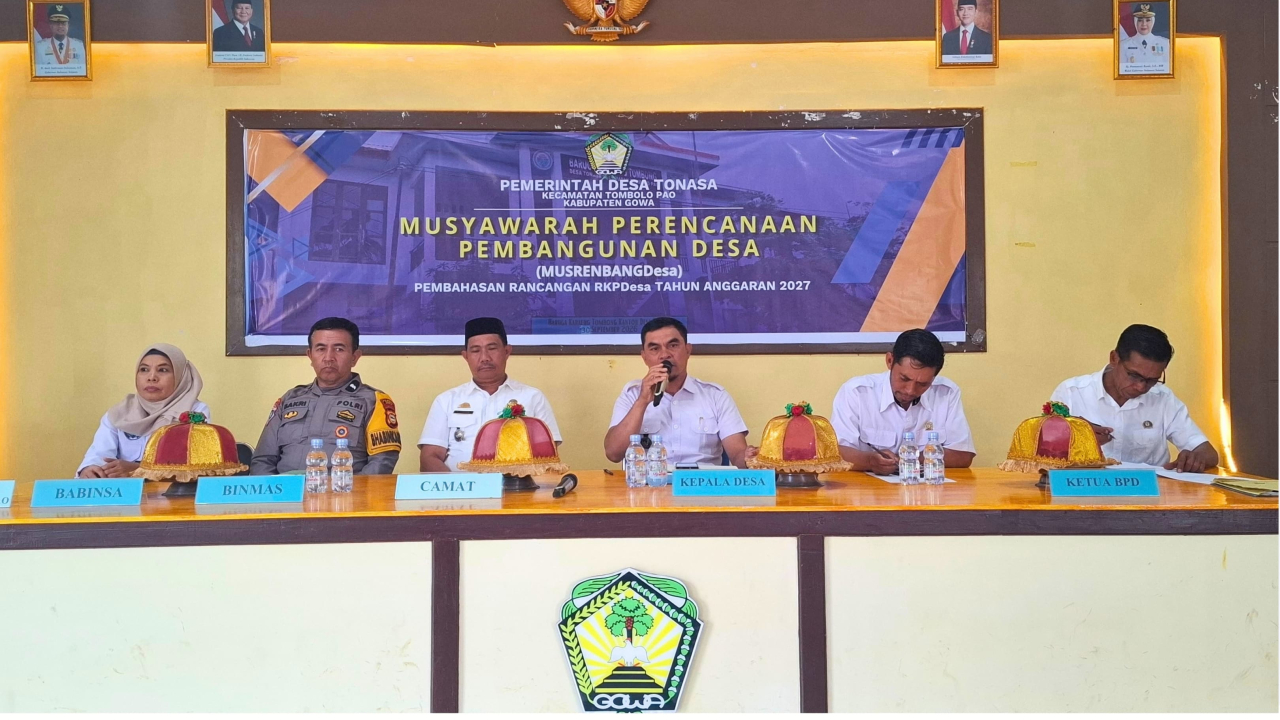 Pemerintah Desa Tonasa Gelar Musrenbang Desa Pembahasan Rancangan RKPDesa TA 2027 dan DURKP TA 2028