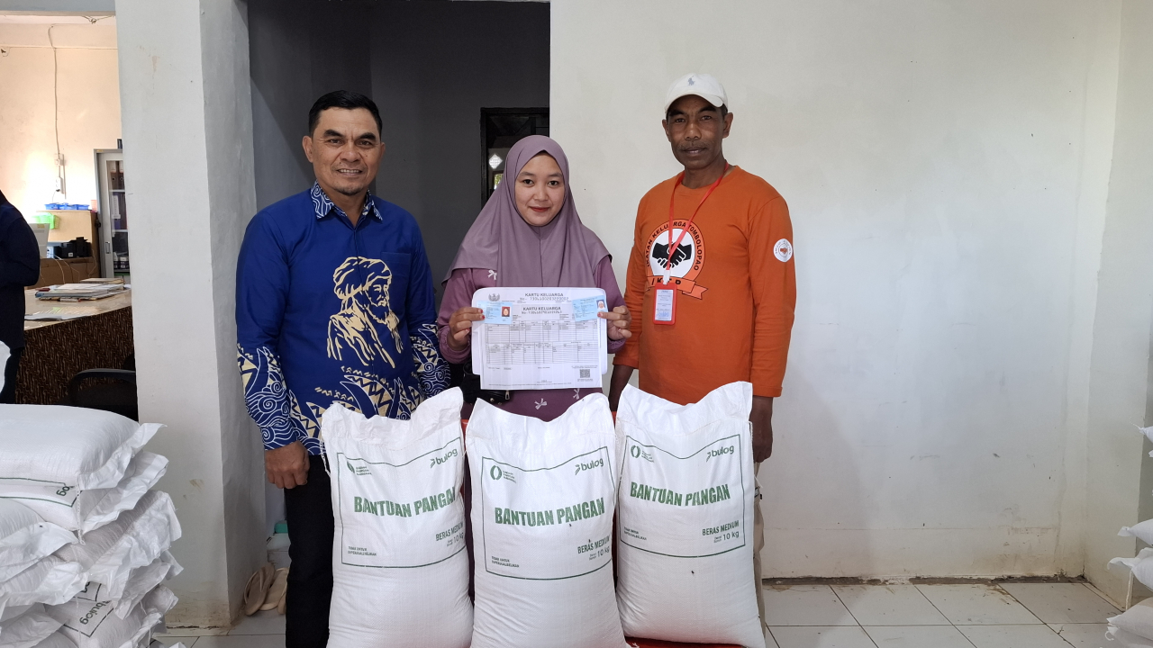 Pemdes Tonasa Salurkan Bantuan Pangan Periode Juli–September 2026 kepada 546 KPM