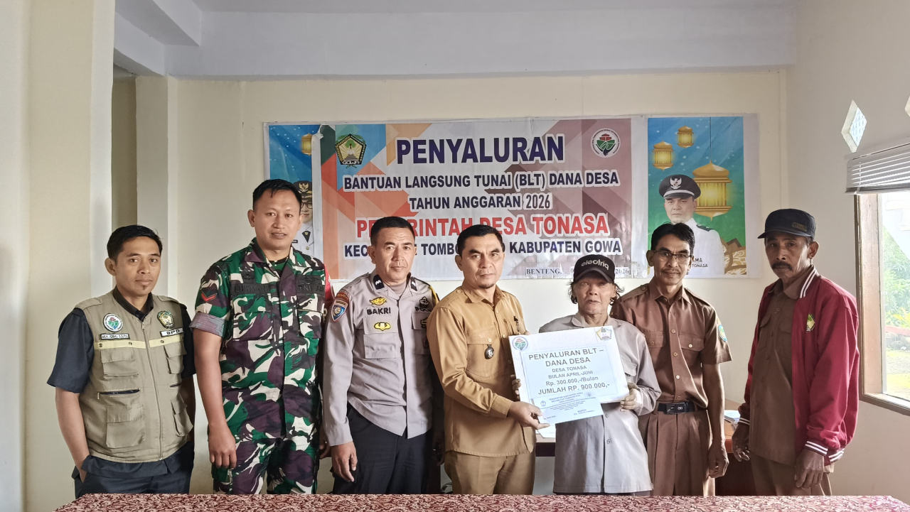 Pemerintah Desa Tonasa Salurkan BLT Dana Desa Tahap 2 Tahun Anggaran 2026
