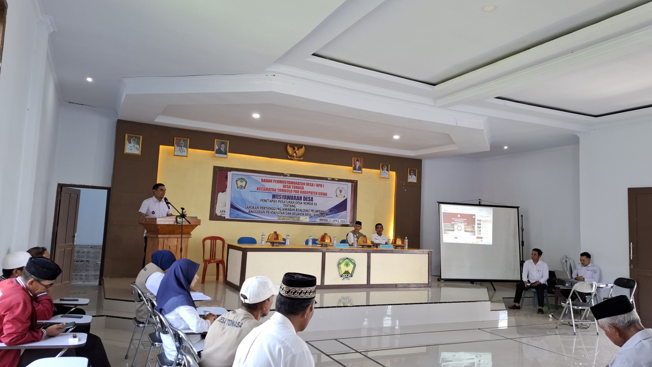 Transparansi Tata Kelola Desa: Desa Tonasa Gelar Musyawarah Pertanggungjawaban APBDes dan Pertanggungjawaban BUMDes Tahun 2025