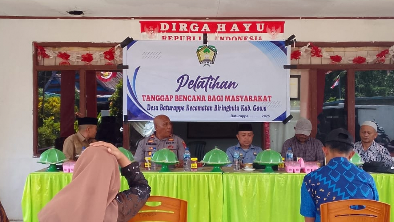 Pelatihan Tanggap Bencana Bagi Masyarakat Desa Baturappe