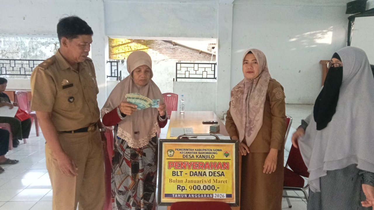 Penyaluran BLT DD Desa Kanjilo