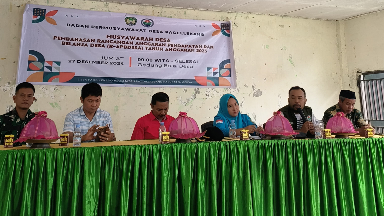 Musyawarah Desa Pacellekang Bahas R-APBDes Ta. 2025