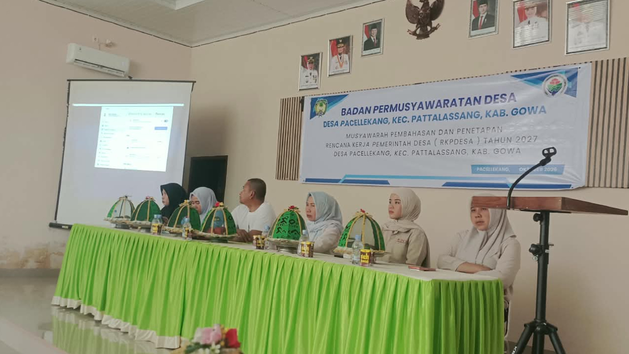 Musyawarah Desa Pacellekang Bahas dan Tetapkan RKP Desa Tahun Anggaran 2027