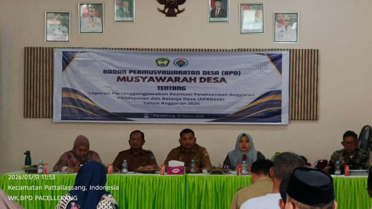 Musdes Pacellekang: Laporan BUMDes & APBDes 2025 Disahkan