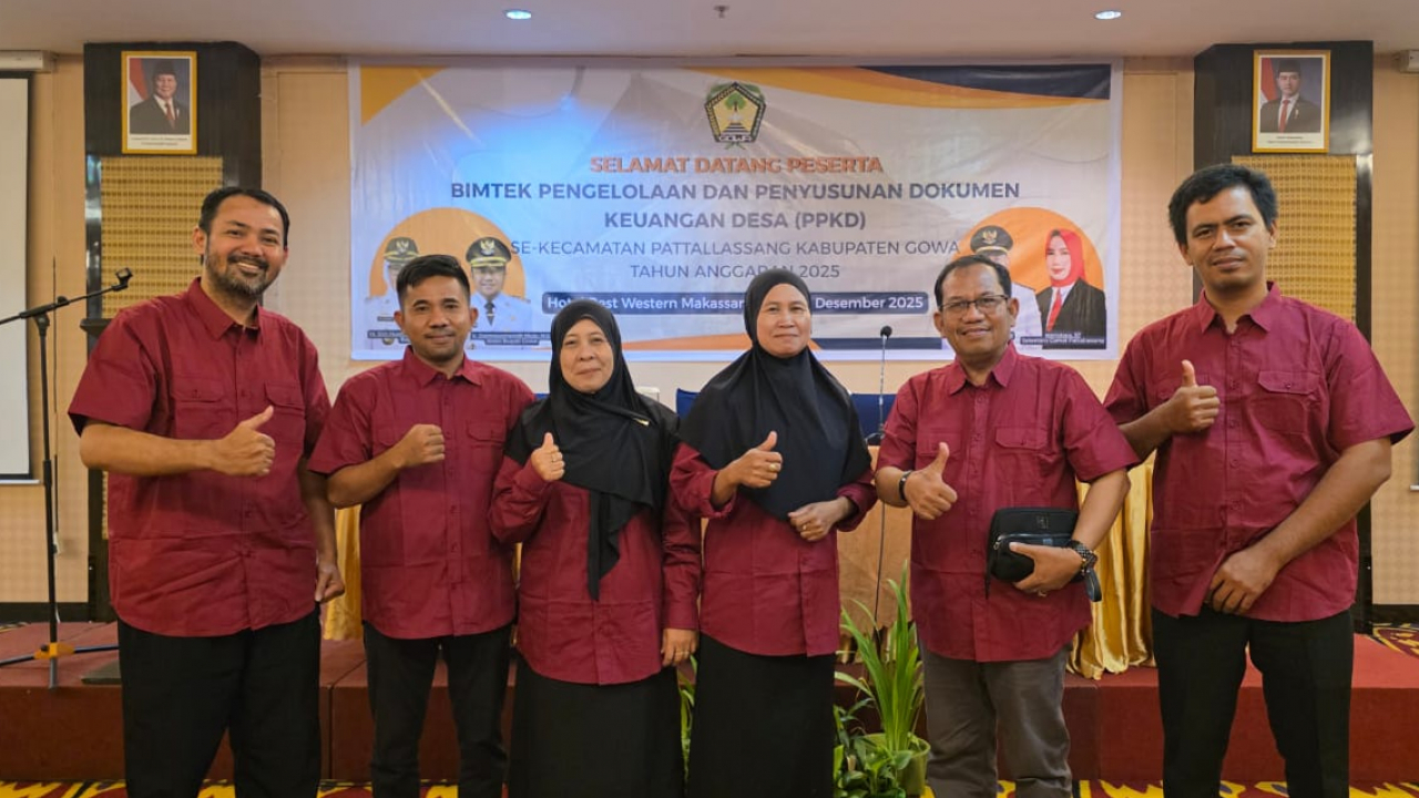 Bersinergi untuk Desa Mandiri: Bimtek APBDes dan Pengelolaan Keuangan Desa Se-Kecamatan Pattallassang Digelar di Makassar